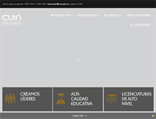 Tablet Screenshot of cuin.edu.mx